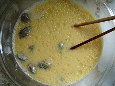 consistency of egg mixture before steaming